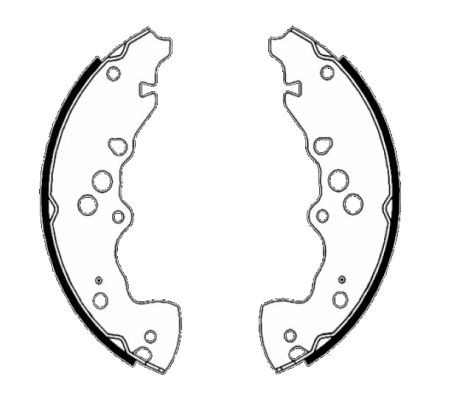 Brake shoe set TEXTAR