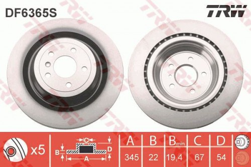 Brake disc TRW