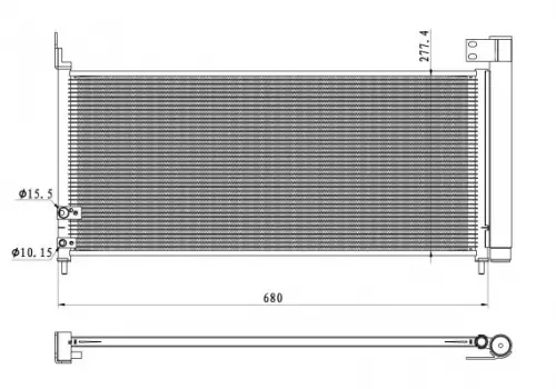 Condenser, air conditioning NRF